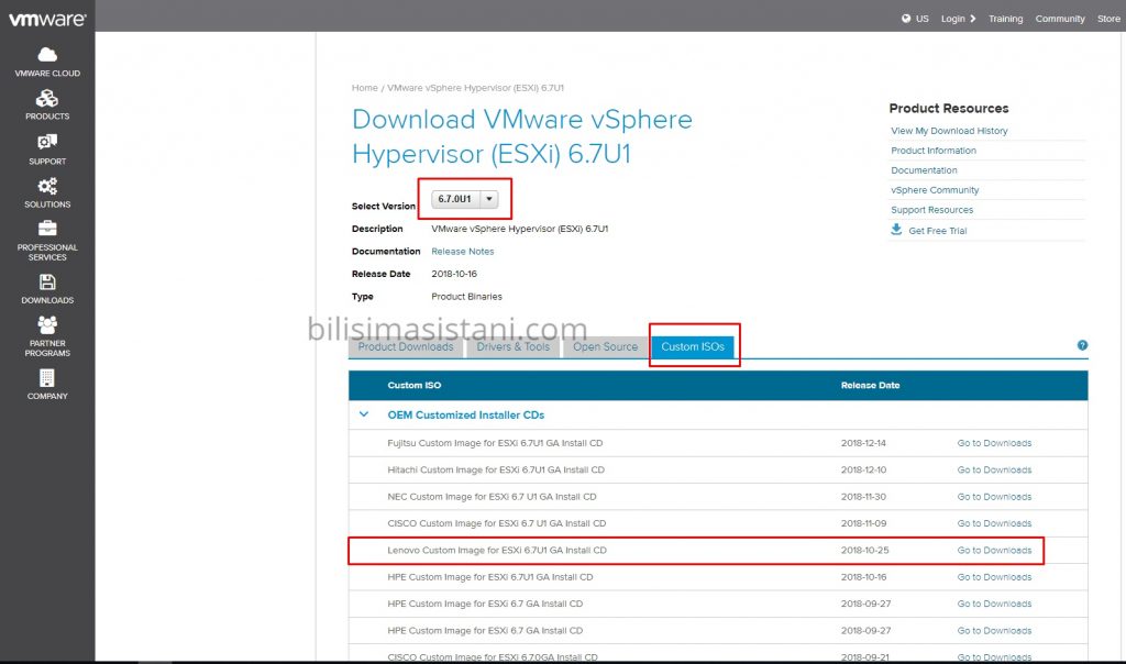 Vmware Custom iso