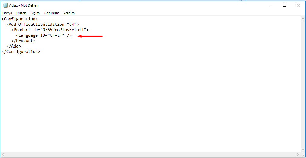 Ofis language seçim
