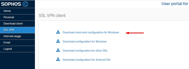 sophos firewall ssl vpn kurma