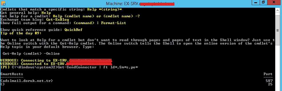 Send Connector SMTP Port List